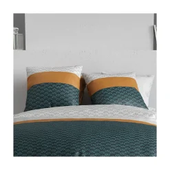 Atelier Du Coton Housse de couette 240x220 ORUS + 2 taies coton 57 fils Best