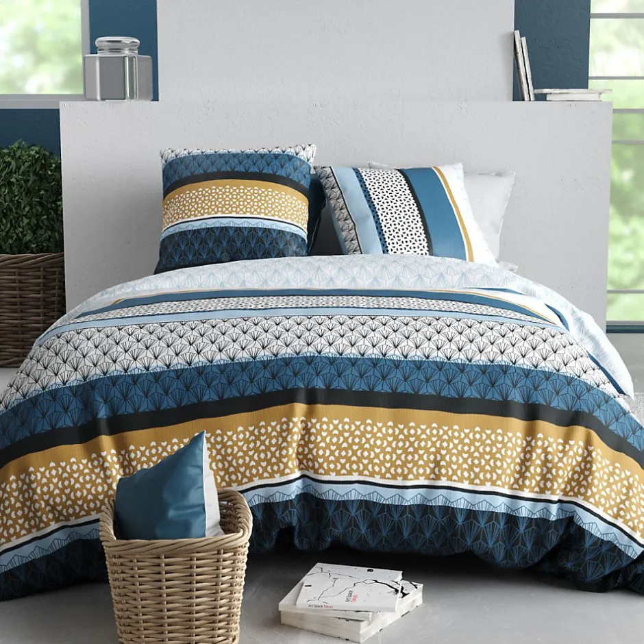Atelier Du Coton Housse de couette 240x220 OSIS + 2 taies coton 57 fils