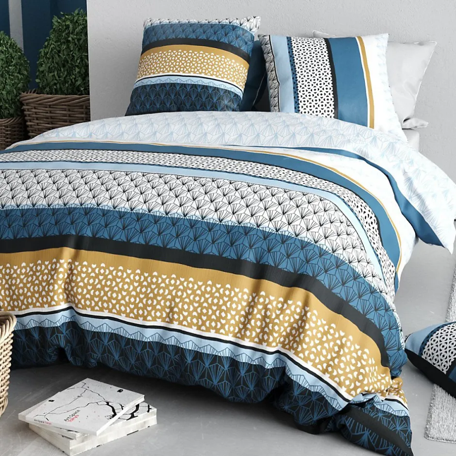 Atelier Du Coton Housse de couette 240x220 OSIS + 2 taies coton 57 fils