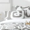 STOF Housse de couette 240x220 PINTO + 2 taies coton 57 fils Best