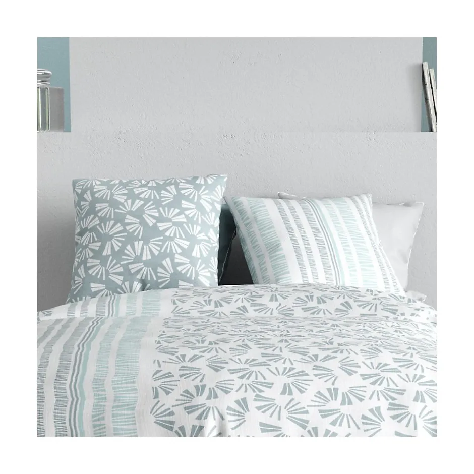 Atelier Du Coton Housse de couette 240x220 ROSSI + 2 taies coton 57 fils Hot