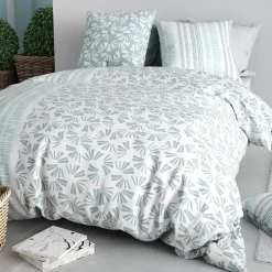 Atelier Du Coton Housse de couette 240x220 ROSSI + 2 taies coton 57 fils Hot