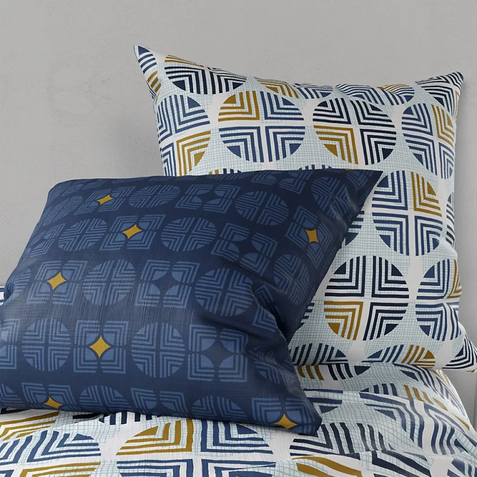 Atelier Du Coton Housse de couette 240x220 Sirius + 2 taies coton 57 fils