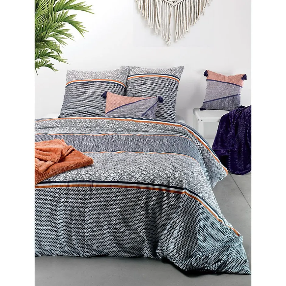 Atelier Du Coton Housse de couette 240x220 Tilak + 2 taies coton 57 fils Online