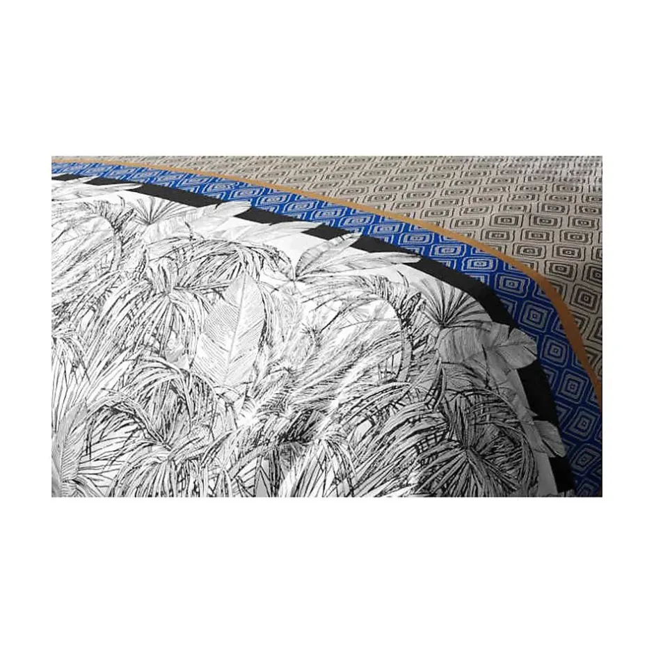 Atelier Du Coton Housse de couette 240x220 Toki + 2 taies coton 57 fils Best