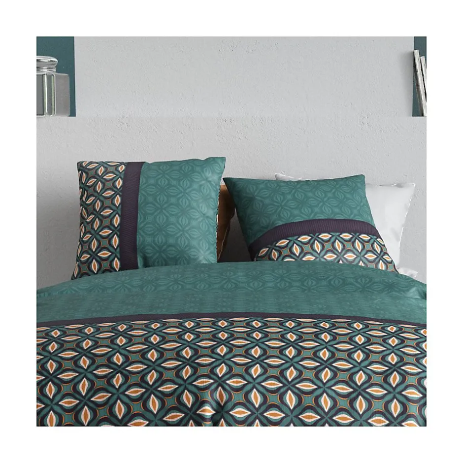 Atelier Du Coton Housse de couette 240x220 VICTORY + 2 taies coton 57 fils Online