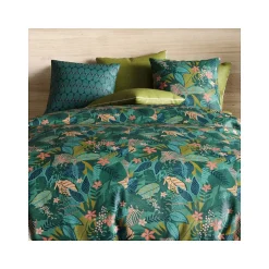 Atelier Du Coton Housse de couette 260x240 ZANIA + 2 taies coton 57 fils