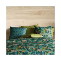 Atelier Du Coton Housse de couette 240x220 ZANIA + 2 taies coton 57 fils Best