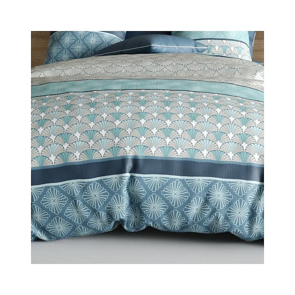 Atelier Du Coton Housse de couette 240x220 ZIRCON + 2 taies coton 57 fils Outlet