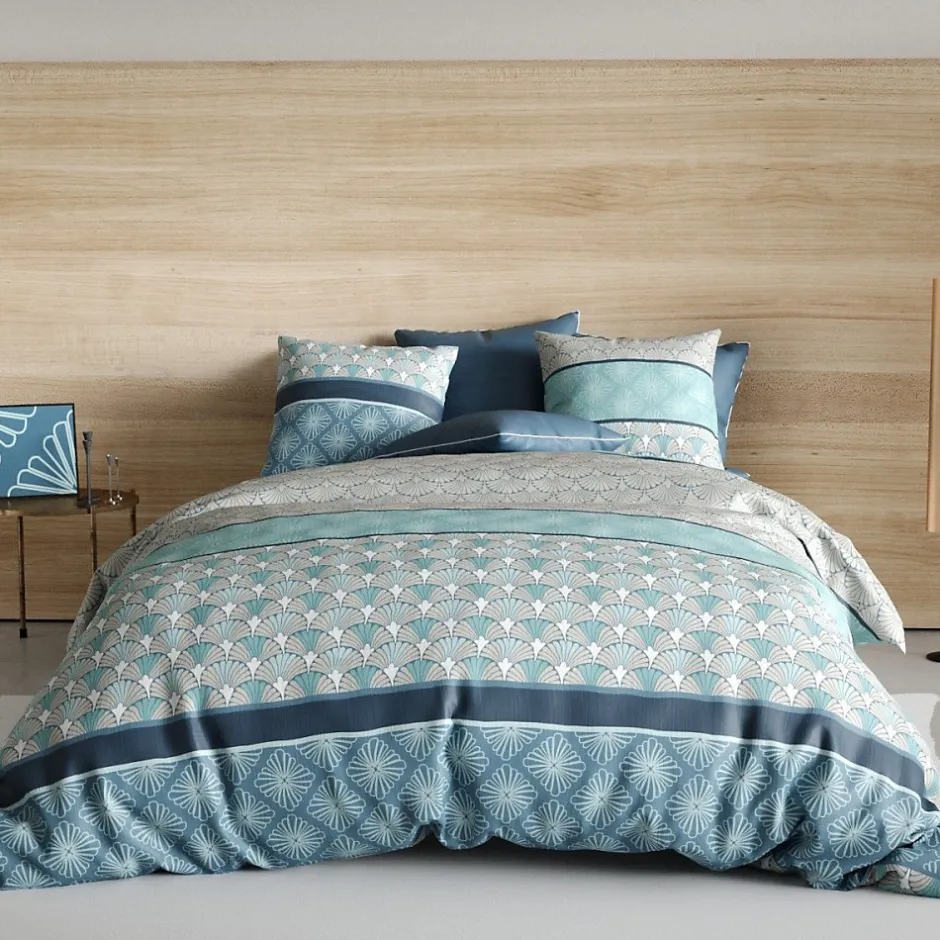 Atelier Du Coton Housse de couette 260x240 ZIRCON + 2 taies coton 57 fils