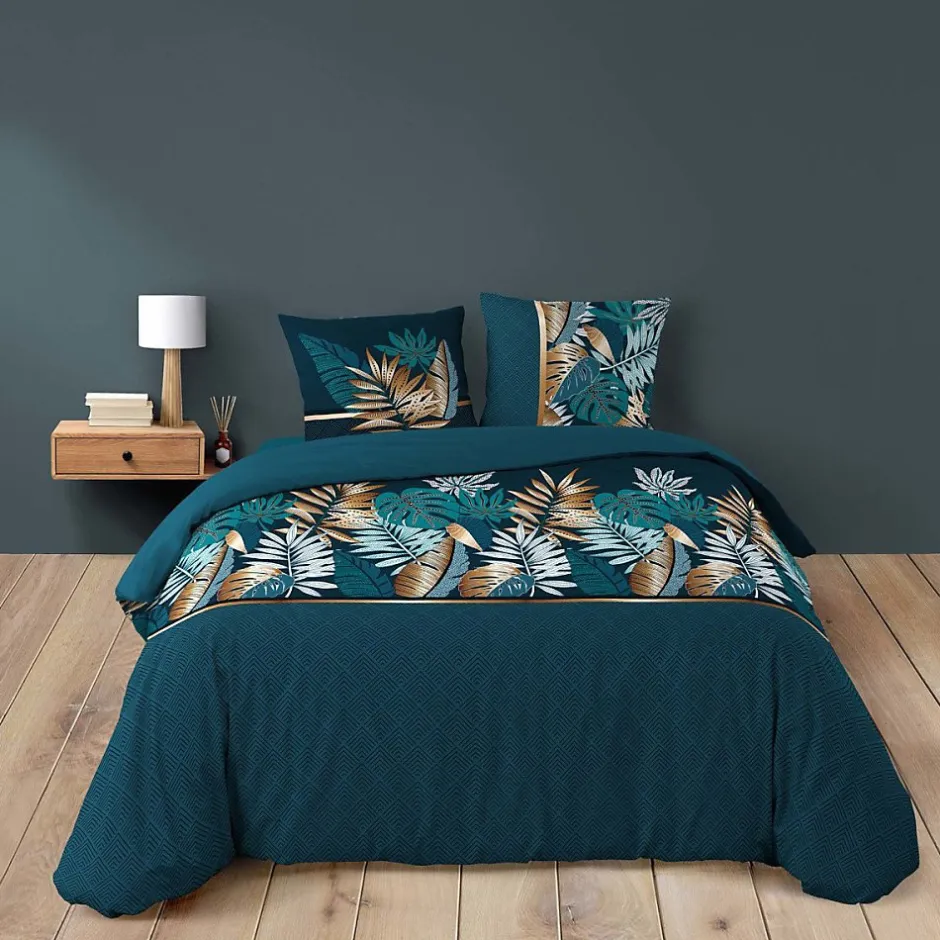 Douceur D'Intérieur Housse de couette 240x220cm + 2 taies ALIANOR 100% coton New