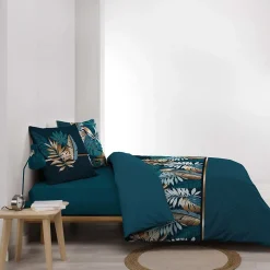100Comfort Housse de couette 260x240cm + 2 taies ALIANOR 100% coton Best