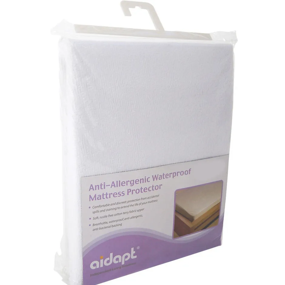 Aidapt Housse de matelas imperméable et Anti-Acariens et Anti-Bactérien - pour lit simple