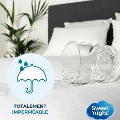 Sweetnight Housse intégrale matelas imperméable - Anti-Punaise de lit et Anti-acariens - Sans traitement chimique - Ep. jusqu'à 30 cm