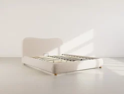 Best Mobilier Hugo - lit coffre - 160x200 cm - en velours texturé - Online