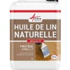 Arcane Industries Huile de lin naturelle pour bois intérieur, extérieur, terrasse, parquet, - 1 L -