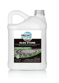 Protect stone Hydrofuge Travertin & Terrasse - Imperméabilisant Oléofuge Pierre Naturelle, Béton Protection Longue Durée Int/Ext 1L (20m²) Sale