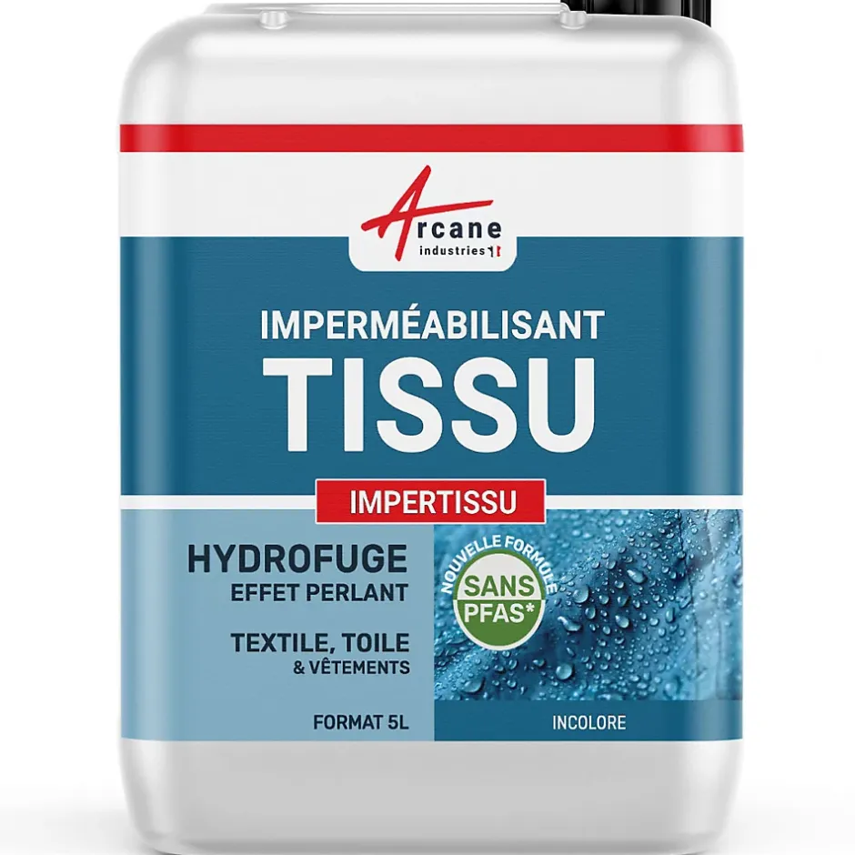 Arcane Industries IMPERMEABILISANT ANTI-TACHES ET HYDROFUGE POUR TISSU - IMPERTISSU - 5 L (jusqu'à 50 m²) - Outlet