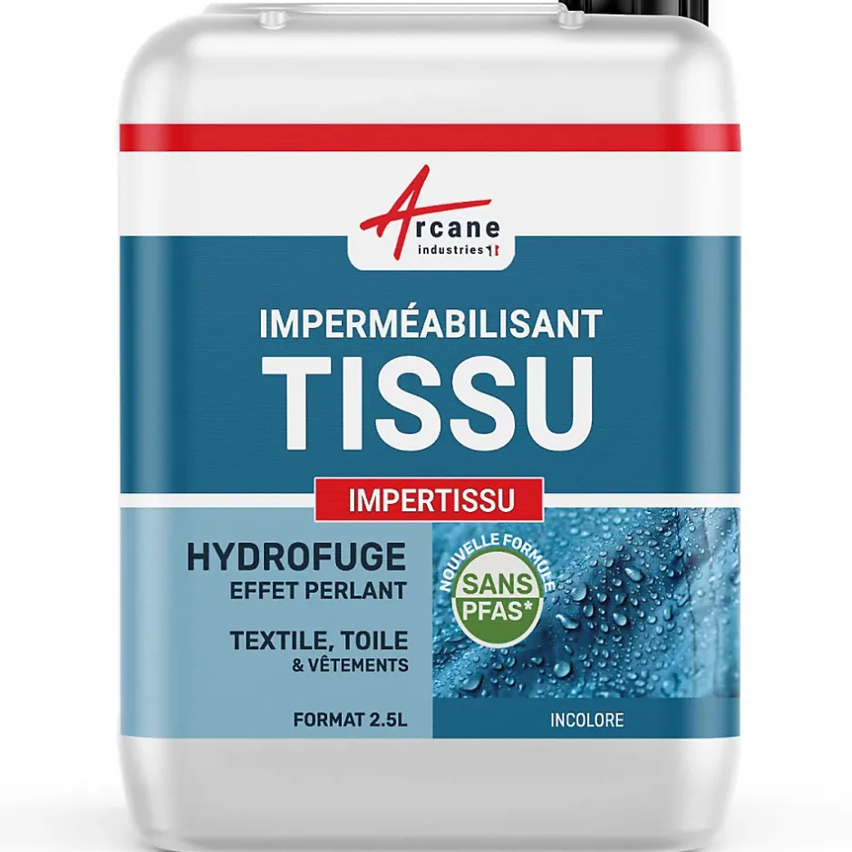 Arcane Industries IMPERMEABILISANT ANTI-TACHES ET HYDROFUGE POUR TISSU - IMPERTISSU - 2.5 L (jusqu'à 25 m²) - Best