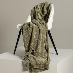 Venture Home Jeté de canapé en polyester chenille Ally 170x130 cm