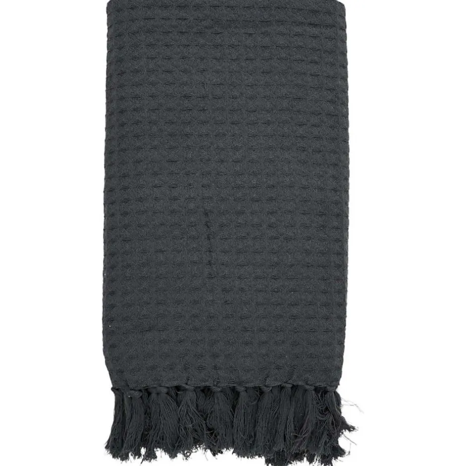 The Home Deco Factory Jeté de canapé gaufré en coton 130x160 cm Clearance