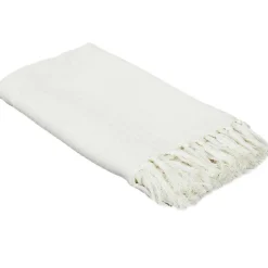 The Home Deco Factory Jeté de canapé gaufré en coton 130x160 cm