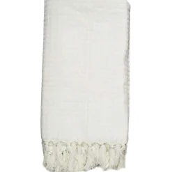 The Home Deco Factory Jeté de canapé gaufré en coton 130x160 cm