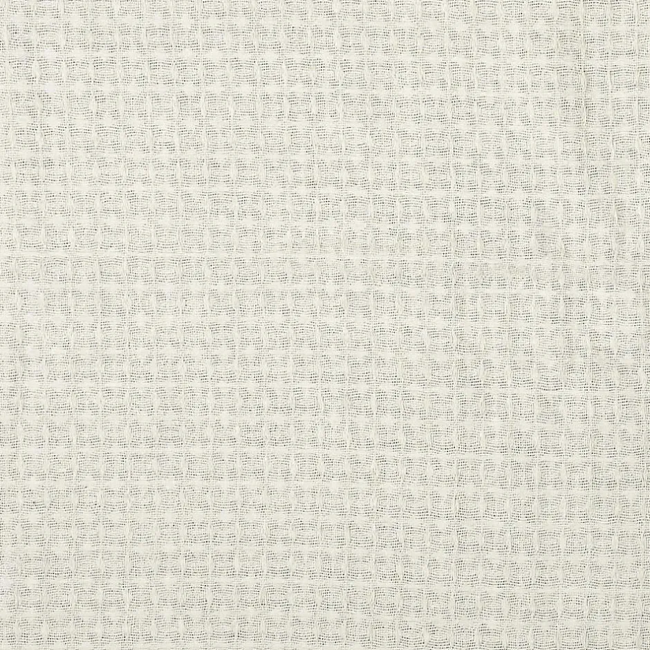 The Home Deco Factory Jeté de canapé gaufré en coton 130x160 cm