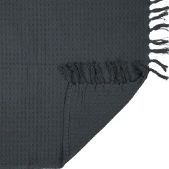 The Home Deco Factory Jeté de canapé gaufré 170x250 cm anthracite