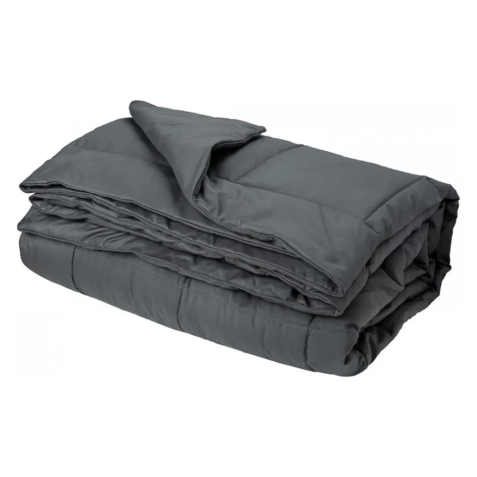 Jeté de lit - Effet duvet (160x240 cm - Argent)