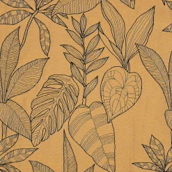 Linder Jeté de lit aux feuilles stylisées (240x260 cm - Cuivre)