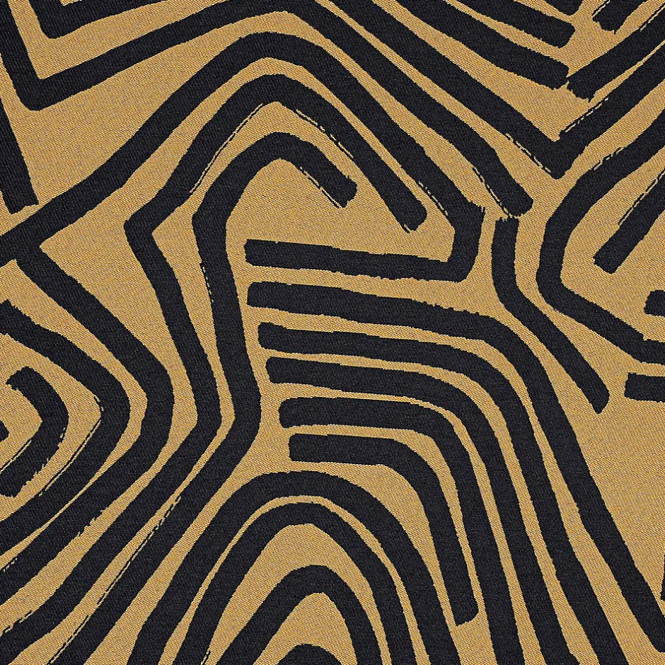 Linder Jeté de lit avec des impressions ethniques (240x260 cm - Orange)
