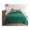 Linder Jeté de lit "Calisson" - 230x250cm - Vert emeraude