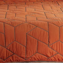 Linder Jeté de lit Calisson (230x250 cm - Orange) New