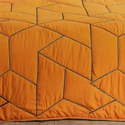 Linder Jeté de lit Calisson (250x260 cm - Orange)