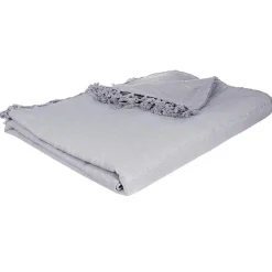 Atmosphera Créateur D'Intérieur Jeté de lit en coton - gris clair 230x250 cm - Atmosphera