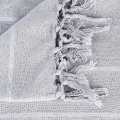Atmosphera Créateur D'Intérieur Jeté de lit en coton - gris clair 160x220 cm - Atmosphera Online