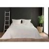 Linder Jeté de lit ivoire capitonné style boutis - 180x240cm - Ecru