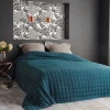 Linder Jeté de lit matelassé et uni (150x200 cm - Bleu) Online