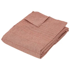Atmosphera Créateur D'Intérieur Jeté de lit Pollie coton 220x240cm- Rouge- Atmosphera