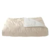 Toison d'Or Jeté de lit réversible en velours et microfibre (150x200 cm - Ivoire) New