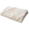 Atmosphera Créateur D'Intérieur Jeté de lit Shine en coton & lurex - ivoire 130x180 cm - Atmosphera