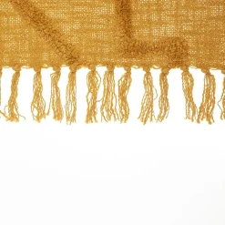Atmosphera Créateur D'Intérieur Jeté de lit tufté Inca 130x180 ocre coton