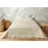 Linder Jeté de lit uni 100% polyester "Hawai" - 180x240cm - Ivoire Best