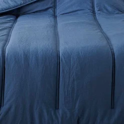 Linder Jeté de lit uni (240x260 cm - Bleu)