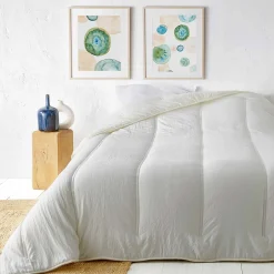 Linder Jeté de lit uni (180x240 cm - Crème)
