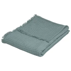 Atmosphera Créateur D'Intérieur Jeté de lit Widdy coton 130x180cm vert céladon - Atmosphera Sale