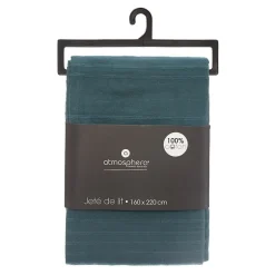 Atmosphera Créateur D'Intérieur Jeté de lit 160x220 canard coton