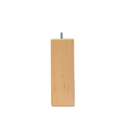 Bellecour Jeu de 4 pieds de lit carrés en bois Hauteur 10 cm Sale