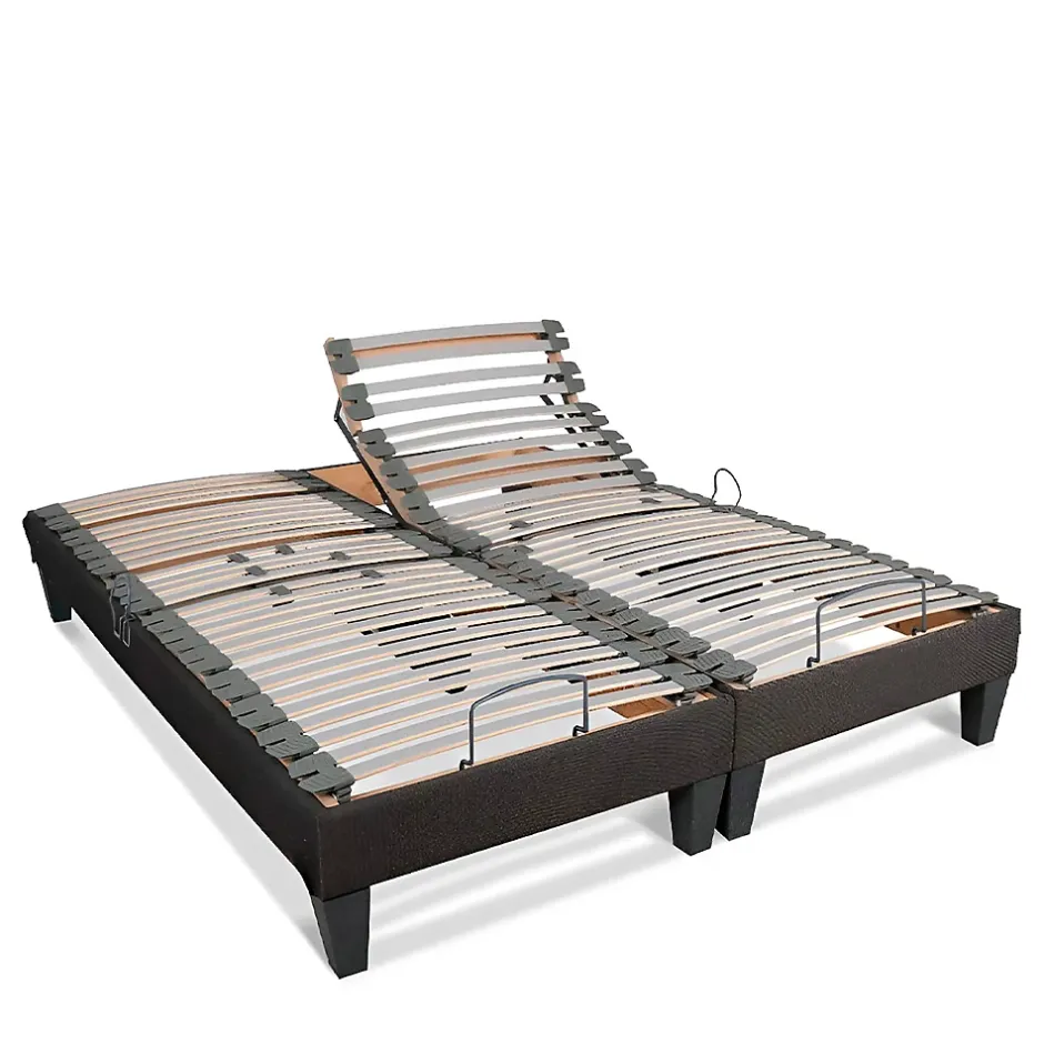 Bellecour Jeu de 2 sommiers électriques Amiral 2x90x200 cm Lattes Online